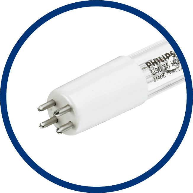 Imagen de lámpara de desinfección UV-C