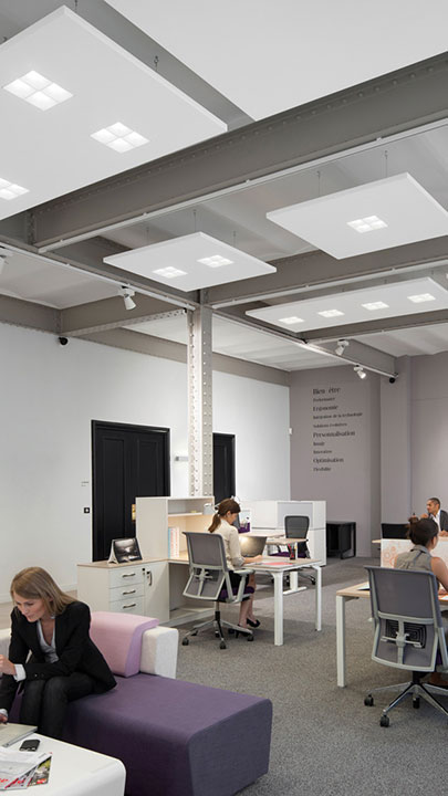 Oficina con unidad Soundlight Comfort