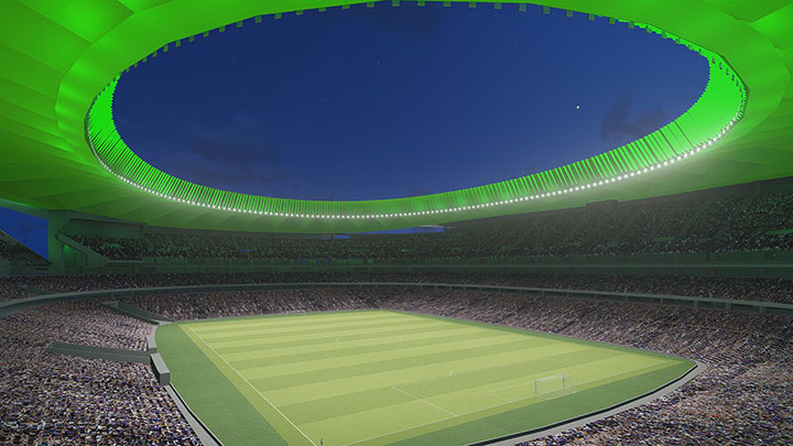 Iluminación nuevo estadio Atlético de Madrid